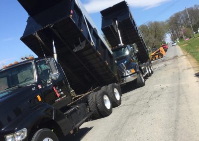 parked trucks