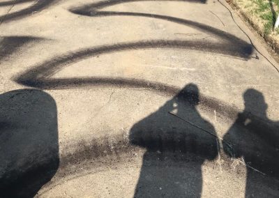 damaged pavement