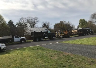 parked trucks